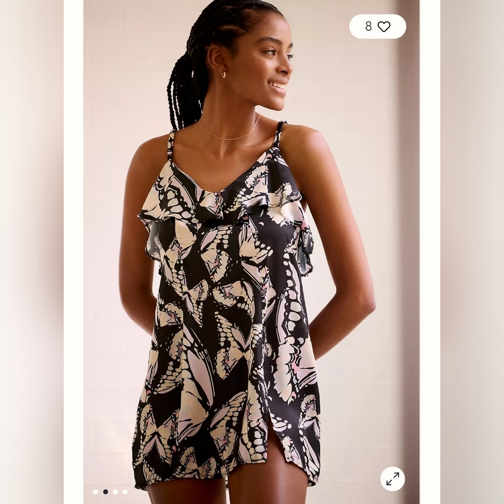 NWT Anthropologie Clo Intimo Silky Sweetheart Chemise